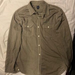 Gap Button Down Casual Shirt Tan